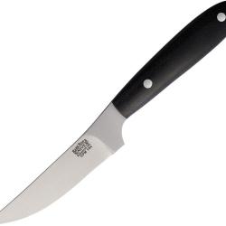 Couteau Fixe Bark River Bitter Root Caper Lame Acier Manche Micarta Noir &Eacute;tui Cuir BA99253MBC