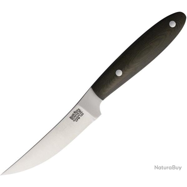 Couteau Fixe Bark River Bitter Root Caper Lame Acier Manche Micarta Vert �tui Cuir BA99253MGC
