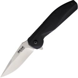 Couteau Pliant Bear & Son Sideliner Lame Acier 440 Satin&eacute;e Manche Aluminium Noir Linerlock BC61126