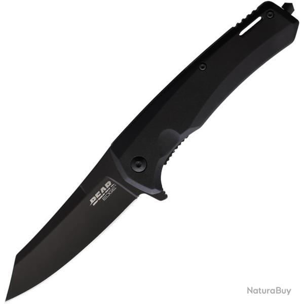 Couteau Pliant Bear & Son Sideliner Lame Acier 440 Noire Manche Aluminium Noir Linerlock BC61127