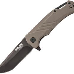 Couteau Pliant Bear & Son A/O Lame Acier 440 Tanto Manche G10 Tan Linerlock BC71139