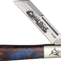 Couteau Pliant Bear & Son Barlow Coral Reef Lame Inox Sheepsfoot Manche Acrylique BC9180CR