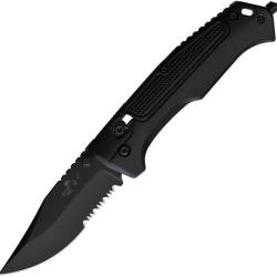 Couteau Bear & Son Rancor IV Lame Acier 14C28N Manche Aluminium Noir Slide Lock BCMC550AIBKBSR
