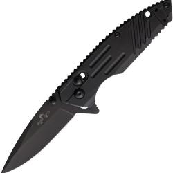 Couteau Pliant Bear & Son Lame Acier D2 Noire Manche Zytel Noir Slide Lock BCMC950B7B