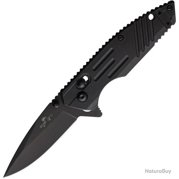 Couteau Pliant Bear & Son Lame Acier D2 Noire Manche Zytel Noir Slide Lock BCMC950B7B