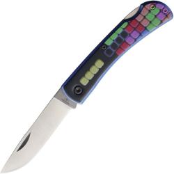 Couteau Pliant Bear & Son Farmhand Gamer Lame Inox Manche Aluminium Bleu Lockback BCU137LBLTRS