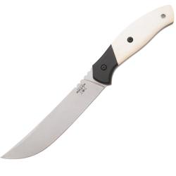 Couteau de Cuisine Bear & Son Lame Acier 14C28N Manche Micarta et G10 Blanc et Noir BCWSB34