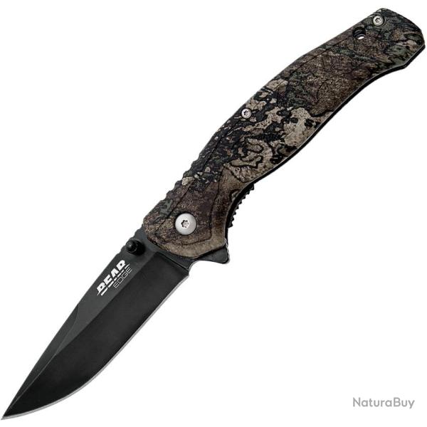 Couteau Pliant Bear Edge Brisk 2.0 Sideliner A/O Lame Acier 440 Manche Zytel BC61554