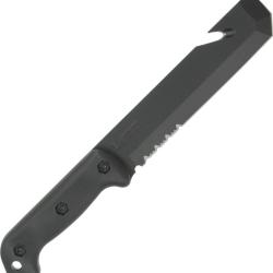 Couteau Fixe Becker Tac Tool Lame Acier 1095 Manche Grivory Noir &Eacute;tui BKR3