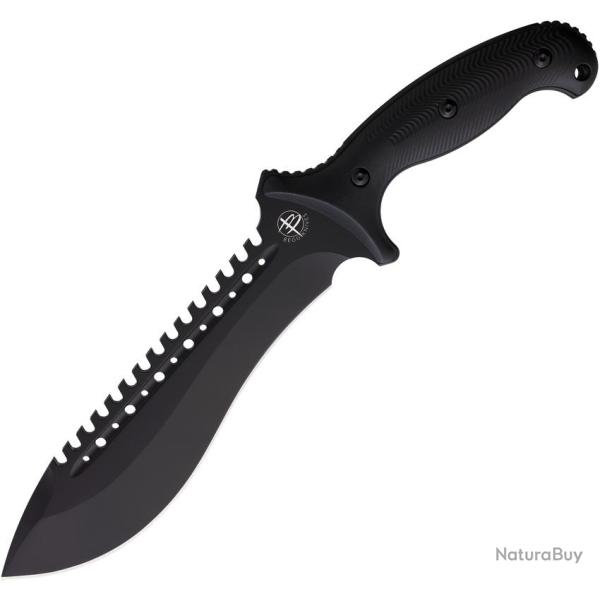 Couteau Fixe Begg Knives Bolo Lame Acier AUS-10 Noire Manche Nylon Noir �tui Nylon BG024