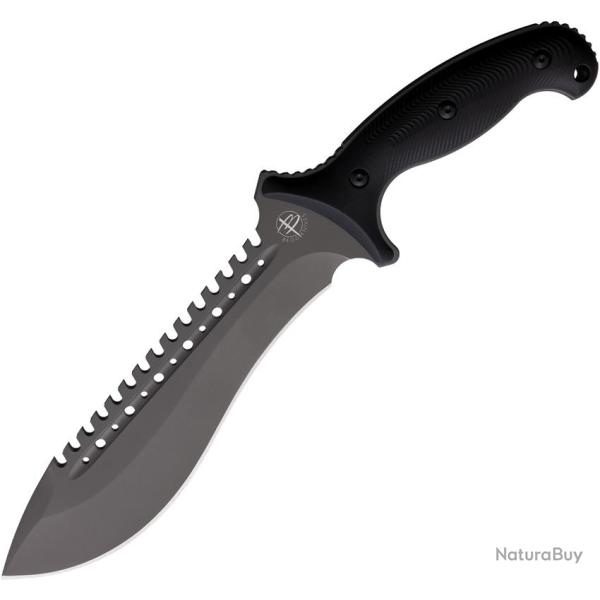 Couteau Fixe Begg Knives Bolo Lame Acier AUS-10 20,32 cm Gris Manche Nylon Noir �tui Nylon BG025