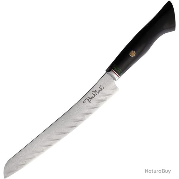 Couteau de Cuisine Benchmark Bread Lame Acier Damas Manche Palissandre BMK126