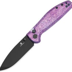 Couteau Bestech Knives Bestechman Goodboy Jr Lame Acier CPM-MagnaCut Manche Titane Violet BTKMK10C4