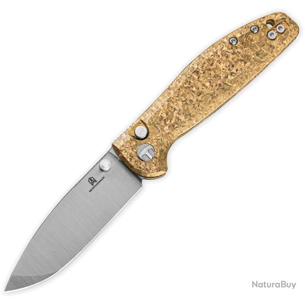 Couteau Bestech Knives Bestechman Goodboy Jr Lame Acier CPM-MagnaCut Manche Titane Dor� BTKMK10K