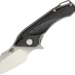 Couteau Pliant Bestech Knives IMP Lame Acier CPM-S35VN Manche Titane et Carbone Framelock BTKT1710A
