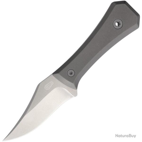 Couteau Fixe Big Idea Design Bowie Lame Acier M390 Manche Titane Gris Fonc� �tui Kydex BIG735703