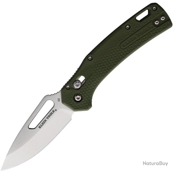 Couteau Pliant BlackFire Lame Acier D2 Drop Point Manche Nylon Vert Pivot Lock BFOGK000GNB