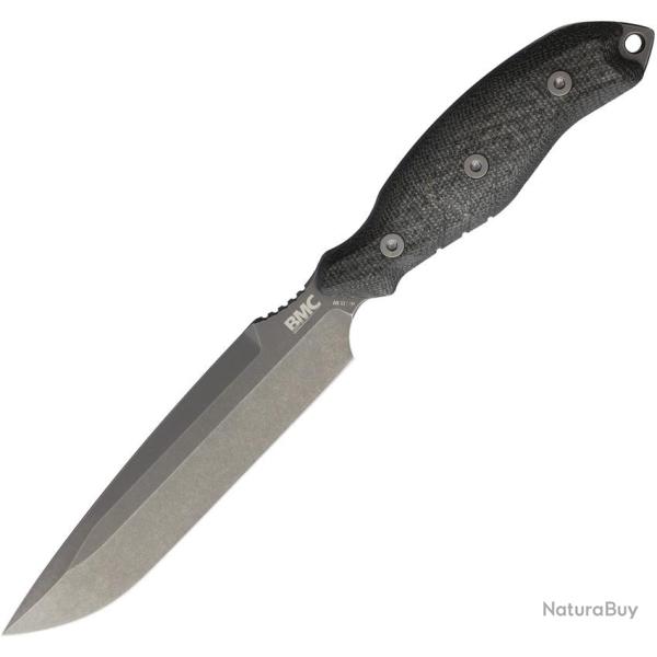 Couteau BMC Bladeworks M28 Solifuge Lame Acier D2 Manche Micarta Noir �tui Kydex BMCSOL284G