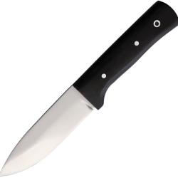 Couteau de Cuisine BORDO Butcher Lame Inox Manche Bois Noir &Eacute;tui Cuir BOR007