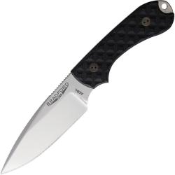 Couteau Fixe Bradford Knives Guardian 3 HP Lame Acier AEB-L Manche G10 Noir &Eacute;tui Cuir BRAD3FE001HP