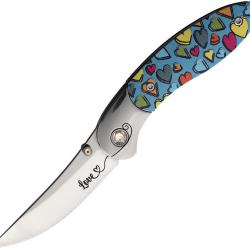 Couteau Pliant Brighten Blades Love Lame Acier 8Cr13MoV Manche Aluminium Linerlock BB008