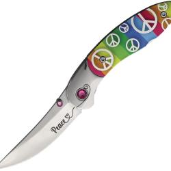 Couteau Pliant Brighten Blades Peace Lame Acier 8Cr13MoV Manche Aluminium Linerlock BB009