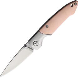 Couteau Pliant Brighten Blades Not So Heavy Metal Lame Inox Manche Aluminium Rose Linerlock BB127