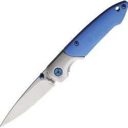 Couteau Pliant Brighten Blades Not So Heavy Metal Lame Inox Manche Aluminium Bleu Linerlock BB129