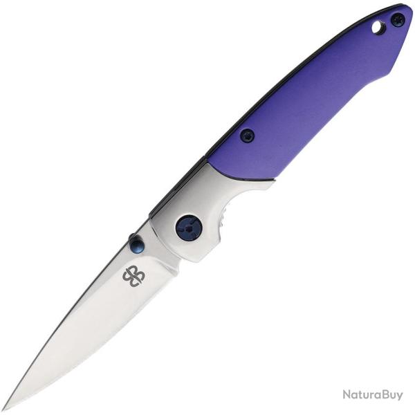 Couteau Pliant Brighten Blades Not So Heavy Metal Lame Inox Manche Aluminium Violet Linerlock BB137