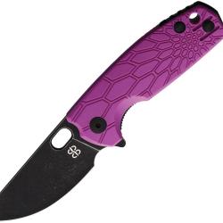 Couteau Pliant Brighten Blades Baby Core Lame Acier N690 Manche FRN Violet Linerlock BB608PUB