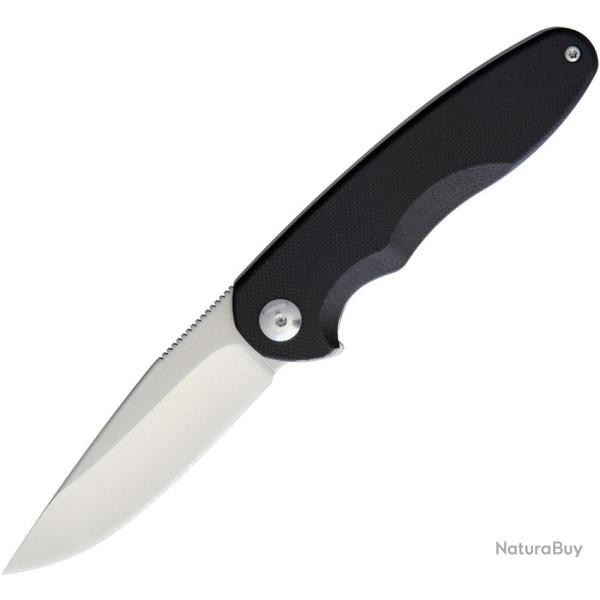 Couteau Pliant Brous Blades Specter Lame Acier D2 Stonewash Manche G10 Noir Framelock BRB213