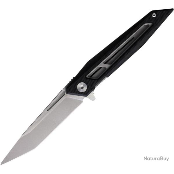Couteau Pliant Brous Blades Gaviton Lame Acier D2 Tanto Manche G10 Noir Linerlock BRB281