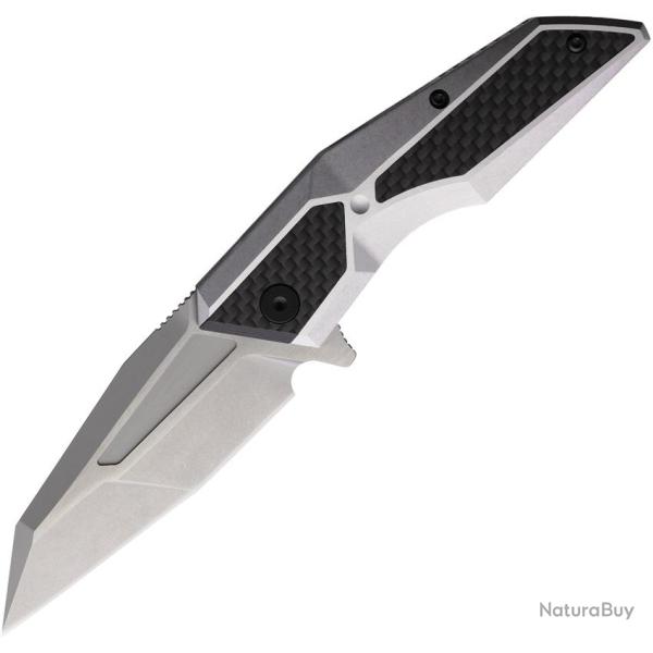 Couteau Brous Blades Recluse Lame Acier D2 Manche Aluminium et Carbone Framelock BRB282