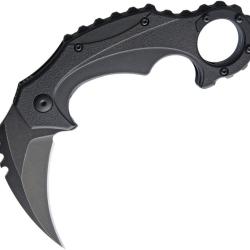 Couteau Pliant Brous Blades Enforcer Lame Inox Karambit Manche Polym&egrave;re Noir Linerlock BRBM001A