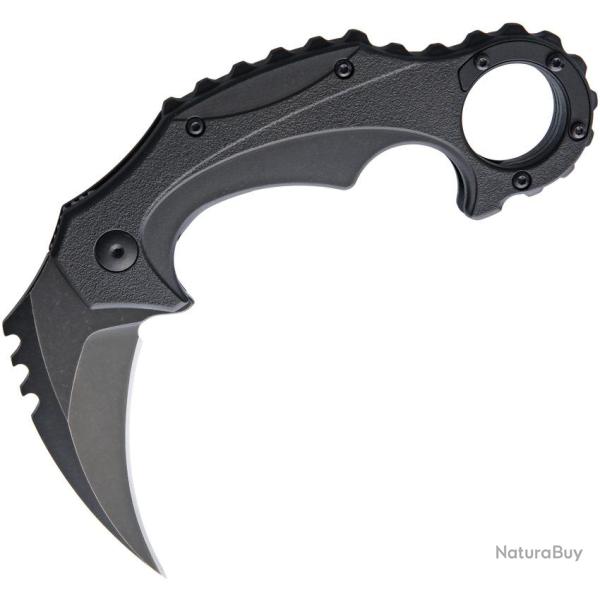 Couteau Pliant Brous Blades Enforcer Lame Inox Karambit Manche Polym�re Noir Linerlock BRBM001A