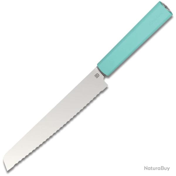 Couteau de Cuisine Butterfork Bread Lame Acier AR-RPM9 Manche ABS Vert �tui Bois BF01BKMT