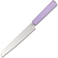 Couteau de Cuisine Butterfork Bread Lame Acier AR-RPM9 Manche ABS Violet &Eacute;tui Bois BF01BKPP