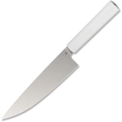 Couteau de Cuisine Butterfork Chef's Lame Acier AR-RPM9 Manche ABS Gris &Eacute;tui Bois BF01CKLG