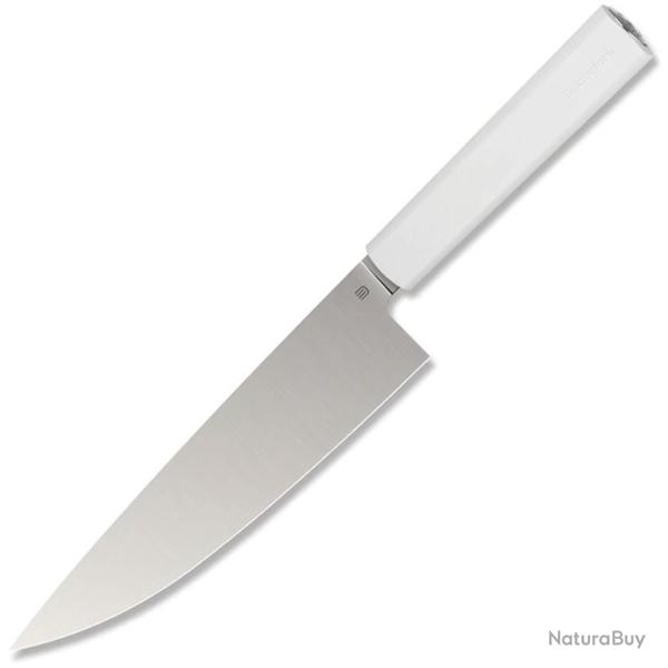 Couteau de Cuisine Butterfork Chef's Lame Acier AR-RPM9 Manche ABS Gris �tui Bois BF01CKLG