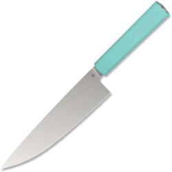 Couteau de Cuisine Butterfork Chef's Lame Acier AR-RPM9 Manche ABS Vert &Eacute;tui Bois BF01CKMT