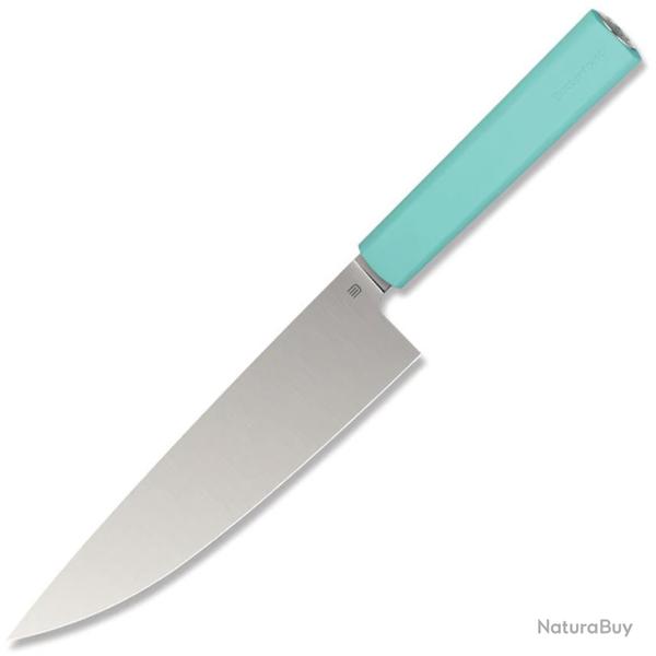 Couteau de Cuisine Butterfork Chef's Lame Acier AR-RPM9 Manche ABS Vert �tui Bois BF01CKMT