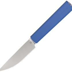 Couteau de Cuisine Butterfork Paring Lame Acier AR-RPM9 Manche ABS Bleu &Eacute;tui Bois BF01PKBU