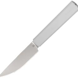 Couteau de Cuisine Butterfork Paring Lame Acier AR-RPM9 Manche ABS Gris &Eacute;tui Bois BF01PKLG