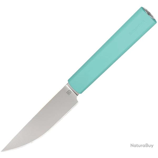 Couteau de Cuisine Butterfork Paring Lame Acier AR-RPM9 Manche ABS Vert �tui Bois BF01PKMT