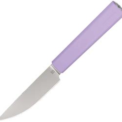Couteau de Cuisine Butterfork Paring Lame Acier AR-RPM9 Manche ABS Violet &Eacute;tui Bois BF01PKPP