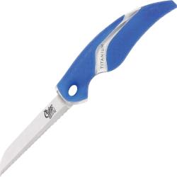 Couteau Fixe Camillus Cuda Net Lame Acier 4116 &Eacute;tui CM18099