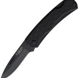 Couteau Pliant Camillus CamLite Lame Acier 440 Drop Point Manche Nylon Noir Lockback CM19200