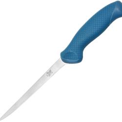 Couteau Fixe Camillus AquaTuff Fillet Lame Acier 15,24 cm Manche Caoutchouc Bleu CM23045