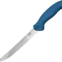 Couteau Fixe Camillus AquaTuff Wide Fillet Lame Acier Manche Caoutchouc Bleu CM23046
