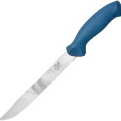 Couteau Fixe Camillus AquaTuff Utility Lame Acier Manche Caoutchouc Bleu CM23048